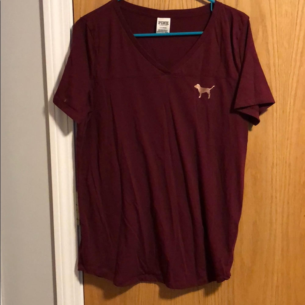 V neck PINK t shirt